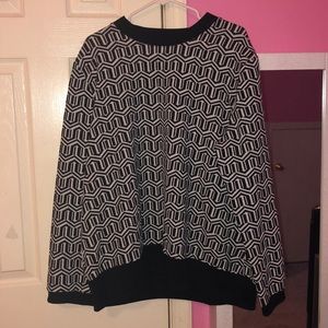 Black and white sweater